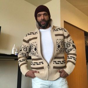Pendleton Sweater - size Med. Inspired by “The Dude” from the movie Big Lebowski